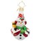 Christopher Radko Little Gem Glass Ornament - Swept Up Snowman Gem